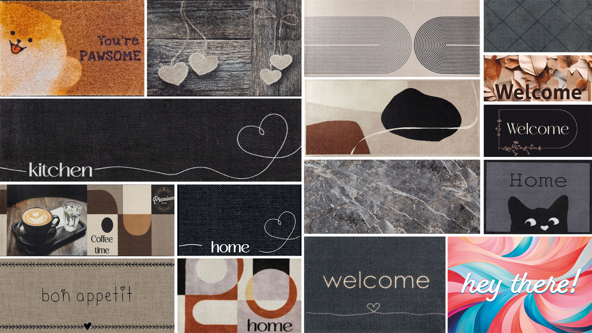 Autumn collection mats and new catalogue
