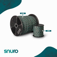 Anti-slip thread 4mm – black/green – 344m – polyethylene with knots