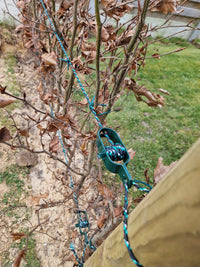 Anti-slip thread 4mm – black/green – 344m – polyethylene with knots