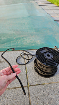 Elastic 8mm – 50m – black – elastic rope for nets, transport &amp; DIY