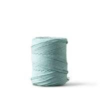 Macrame rope 1mm – aqua – 65m – double-twisted recycled cotton