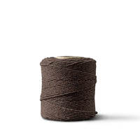 Macrame rope 1mm – chocolate brown – 65m – double-twisted recycled cotton