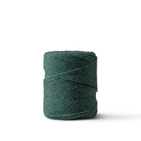 Macrame rope 1mm – green velvet – 65m – double-twisted recycled cotton
