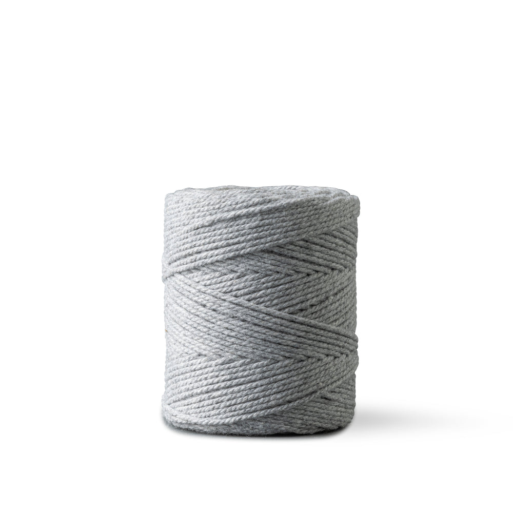 Macrame rope 1mm – mouse grey – 65m – double-twisted recycled cotton