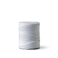 Macrame rope 1mm – white – 65m – double-twisted recycled cotton