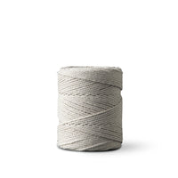 Macrame rope 1mm – sand – 65m – double-twisted recycled cotton