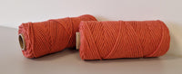 Macrame rope 3mm – terracotta – 120m – double-twisted recycled cotton