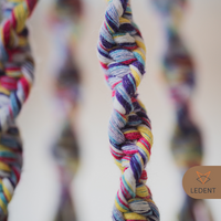 Macrame rope 3mm – multicolor – 120m – single-twist recycled cotton