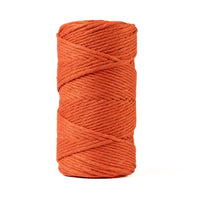 Macrame rope 3mm – terracotta – 120m – single-twist recycled cotton