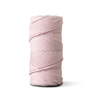 Macrame rope 5mm – bubblegum – 100m – double-twisted recycled cotton