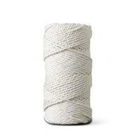 Macrame rope 5mm – ecru – 100m – double-twisted recycled cotton