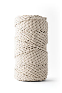 Macrame rope 6mm – ecru – 80m – double-twisted recycled cotton