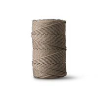 Macrame rope 2mm – brown – 70m – double-twisted recycled cotton