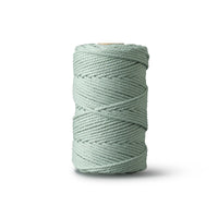 Macrame rope 2mm – eucalyptus – 70m – double-twisted recycled cotton