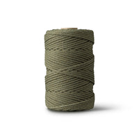Macrame rope 2mm – forest – 70m – double-twisted recycled cotton