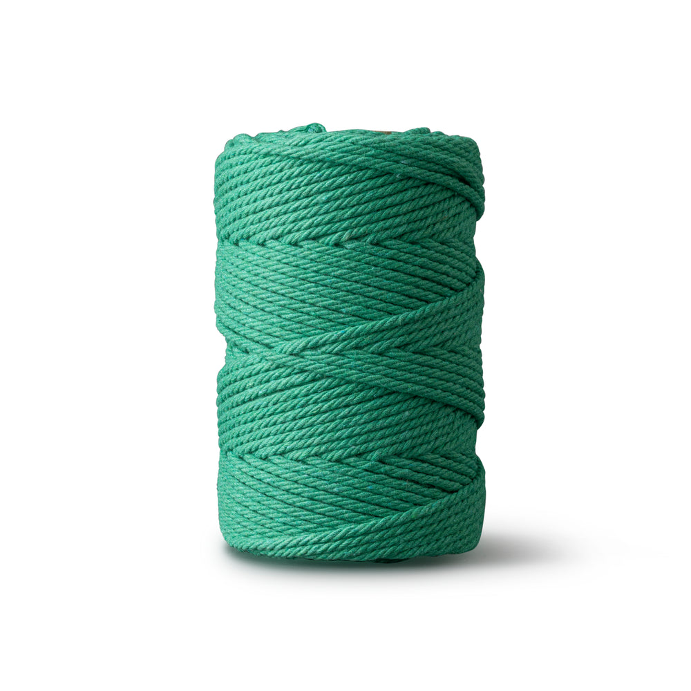 Macrame rope 2mm – medium green – 70m – double-twisted recycled cotton