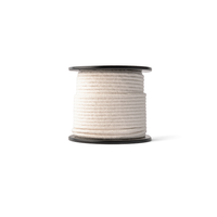 Braided cotton rope 5mm – natural – 50m – recycled natural cotton