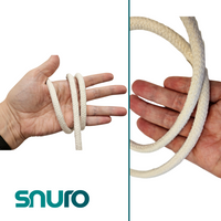 Braided cotton rope 5mm – natural – 50m – recycled natural cotton