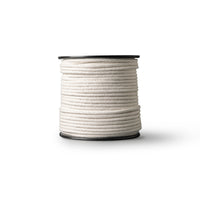 Braided cotton rope 6mm – natural – 100m – recycled natural cotton