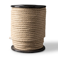 Vlastouw 12mm – 100m – natuurlijk gedraaid henneptouw – voor theater, decoratie & tuigage