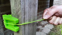 Rubber line tensioner – fluorescent green – non-slip block for rope
