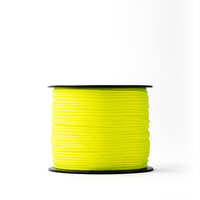 Nylon rope 1mm – fluorescent yellow – 100m – braided polyamide for masonry and gardening