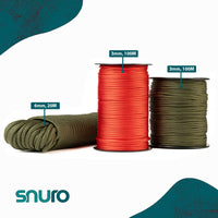 Polyester rope 3mm – khaki – 100m – weather-resistant and durable