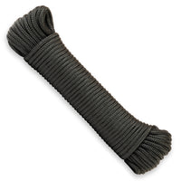 Nylon rope 4mm – black – 20m – braided polyamide cord