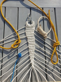 Nylon rope 6mm – white – 100m – braided polyamide cord