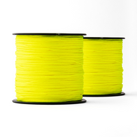Nylon rope 1mm – fluorescent yellow – 2x100m – braided polyamide for masonry and gardening