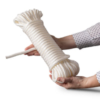 Nylontouw 10mm – 20m – wit – gevlochten polyamide koord