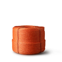 Gedraaid polypropyleentouw 8 mm – 220 meter – oranje – op rol