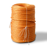 Gedraaid polypropyleentouw 14mm – 220 meter – oranje – op rol
