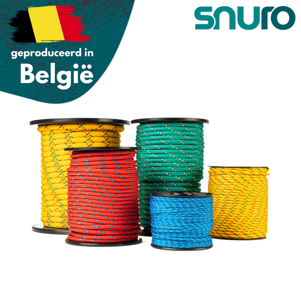 Polypropylene rope 4mm – 100m – mixed colours – braided lightweight all-round rope