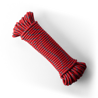 Polypropylene rope 6mm – 20m – mixed colours – braided lightweight all-round rope