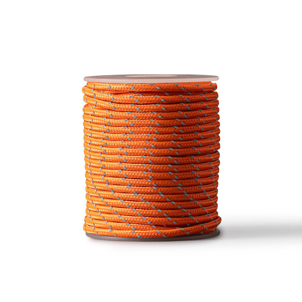 Reflecterend polyestertouw 3mm – 20m – opvallend fluorescerend tenttouw en kampeertouw