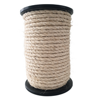 Sisal rope 8mm – 50m – naturally twisted – for cats, animals &amp; decoration