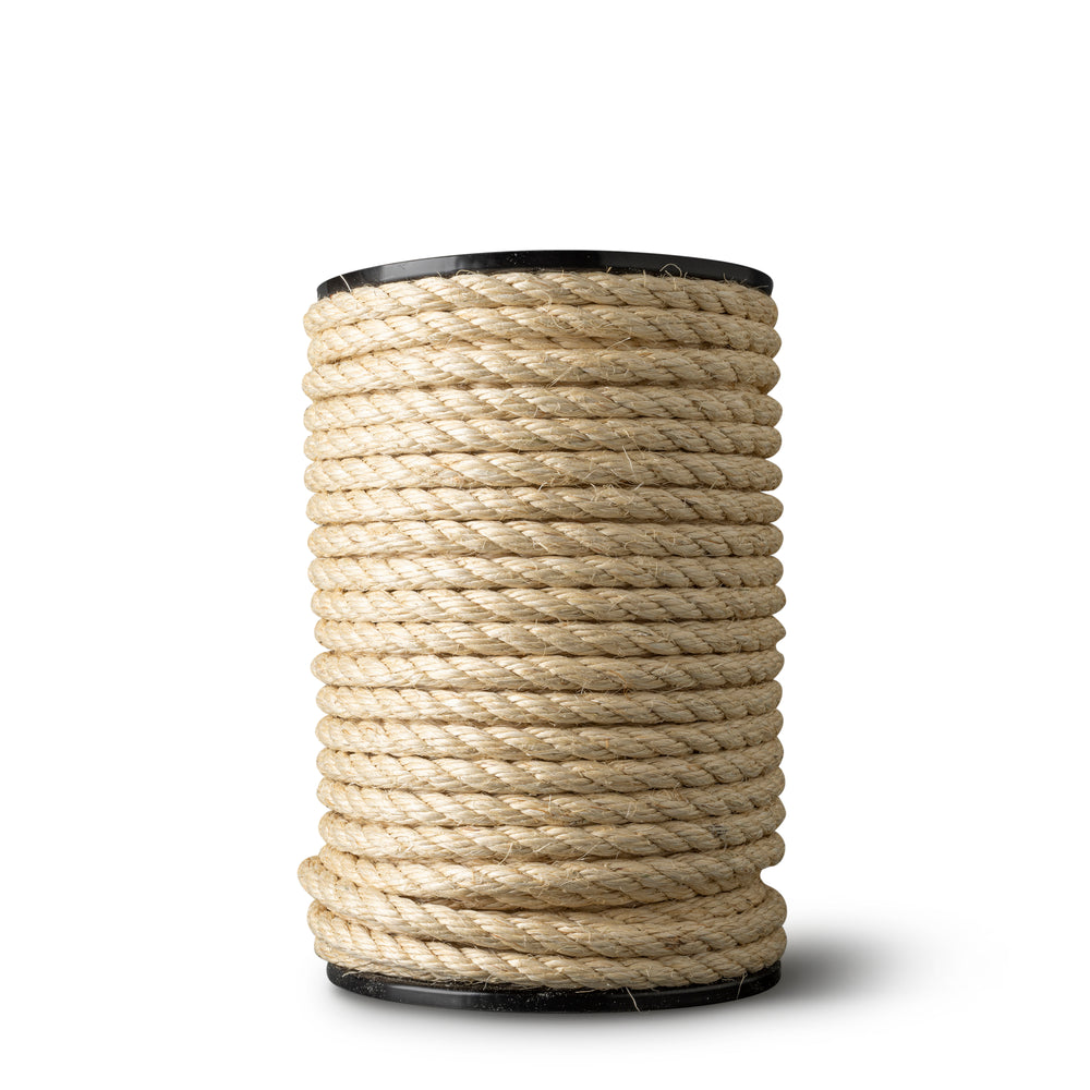 Sisal rope 12mm – 65m – naturally twisted – for DIY, animals &amp; re-enactment