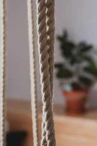 Synthetic flax rope 12mm – 20m – for swings, garden &amp; decoration – natural look