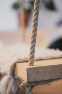 Synthetic flax rope 12mm – 20m – for swings, garden &amp; decoration – natural look