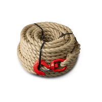 Synthetic flax rope 20mm – 25m – with swivel hook – for theater, outdoor &amp; decoration