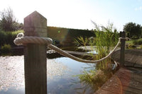 Synthetic flax rope 30mm – 100m – for swings, garden & decoration – natural look