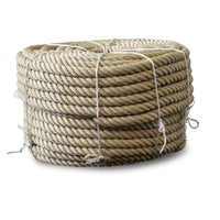Gedraaid polypropyleentouw 25mm – 100m - beige - allround touw