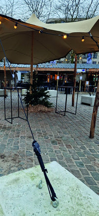 Koordspanner 10 mm met karabijnhaak - knoopvrij spannen in één beweging