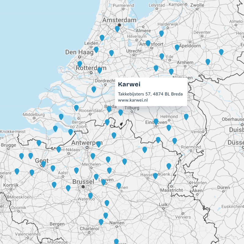 Store locator with popup of a location
